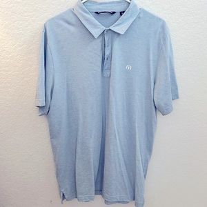 Travis Mathew Golf Polo - Light Blue (L)